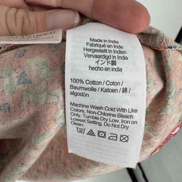 J.crew  Top XL floral puff sleeve colorful spring summer work office career - Picture 5 of 6